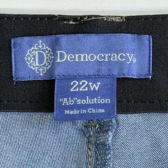 Democracy Womens 22 Skinny Distressed Holes "Ab'solution Slimming Stretch Jeans - Picture 7 of 8